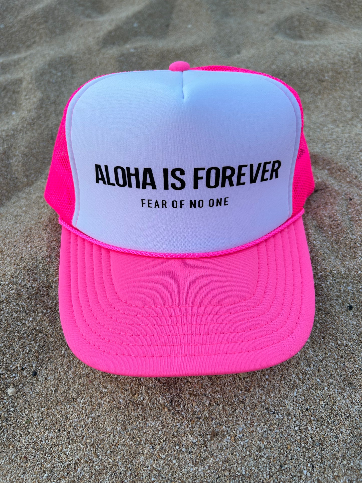 ALOHA IS FOREVER TRUCKER HAT