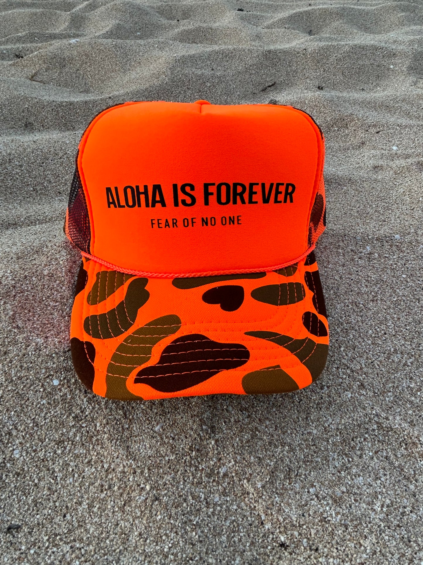 ALOHA IS FOREVER TRUCKER HAT