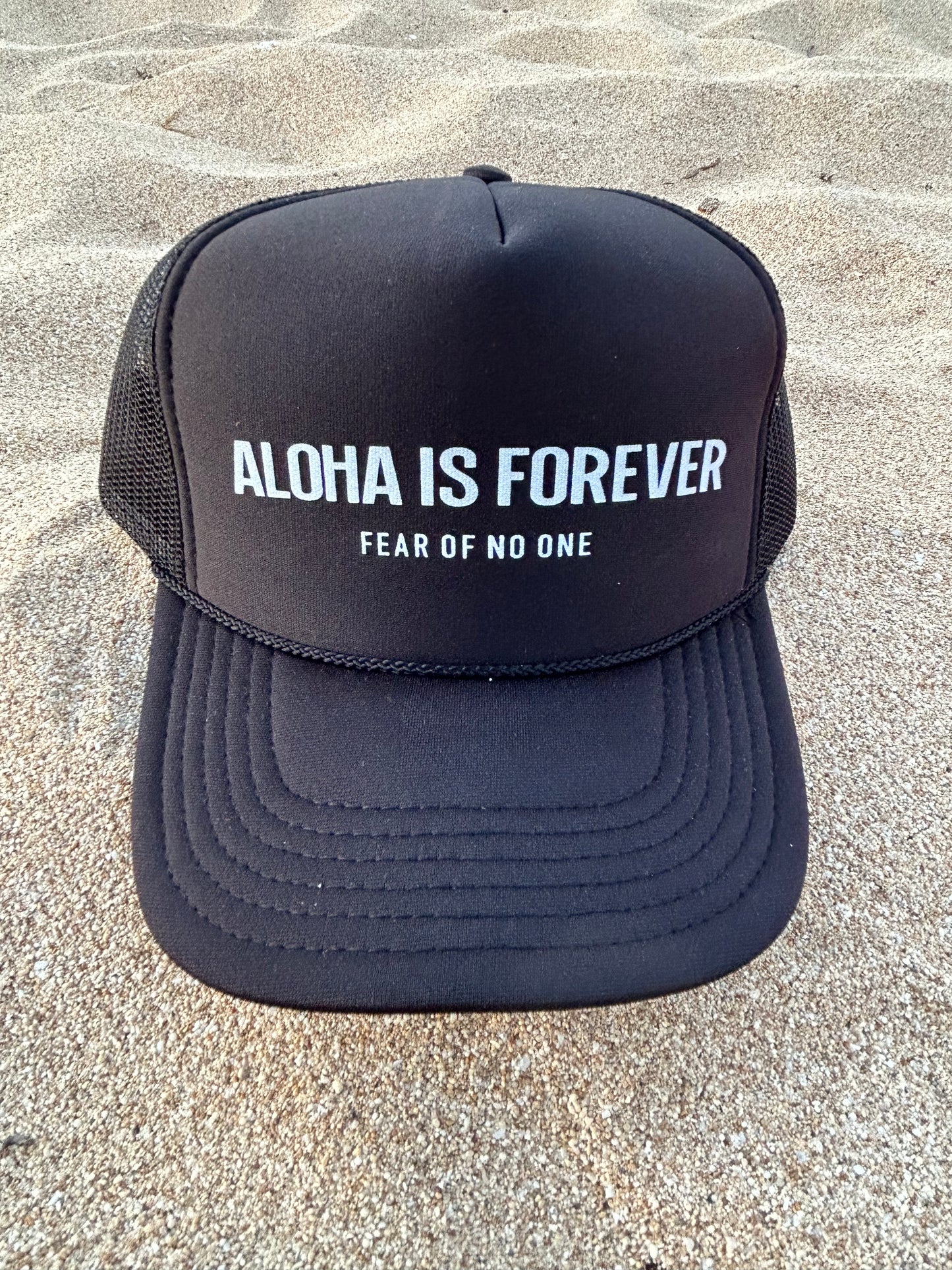 ALOHA IS FOREVER TRUCKER HAT